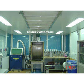 mixing paint room (chambre de mélange de peinture)