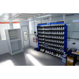 mixing paint room