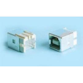 USB B TYPE 90D WHITE/BLACK 4P (USB TYPE B 90D BLANC / NOIR 4P)