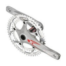 EX-TYPE OBLIGQUE WHITE CARBON MATRIX ALLOY 7075 DOUBLE CRANKSET FOR ROAD & CX. (Типа ЕХ OBLIGQUE WHITE углеродной матрицей СПЛАВ 7075 DOUBLE Шатун ДЛЯ АВТОМОБИЛЬНЫХ & CX.)