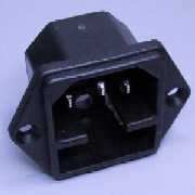 2AC-01200030 3P AC receptacle with Fuseholder (2AC-01200030 3P Steckdose mit Sicherungshalter)