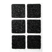 Light Duty Felt Pad 19x19mm Schwarz (Light Duty Felt Pad 19x19mm Schwarz)