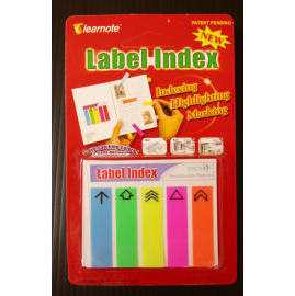 Label Index-- Repositionable semi-transparent self-adhesive flags. (Label-Index - Repositionierbarer semi-transparent selbstklebend Fahnen.)
