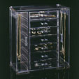 Acrylic Jewelry Chest w/Necklace Keeper (Acrylique Jewelry w Chest / Collier Keeper)