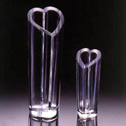 Acrylic Heart Vase