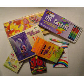 Crayon, Oil Pastel, Water Color Art Set. (Buntstift, Öl-Pastell, Aquarell Art Set.)