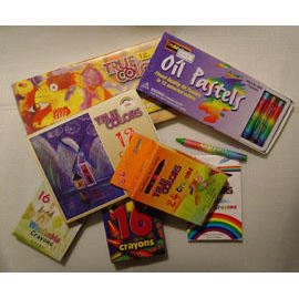 Buntstift, Öl-Pastell, Aquarell Art Set. (Buntstift, Öl-Pastell, Aquarell Art Set.)