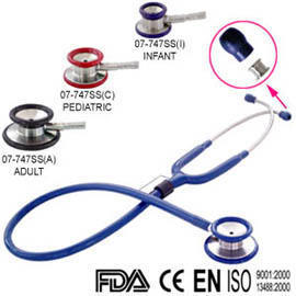 Stainless Steel Adult Size Inner-Spring Deluxe Dual Head Stethoscope