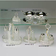 SALT & PEPPER SEASONING SET, W/ HOLDER (SALT & PEPPER SEASONING SET, W/ HOLDER)