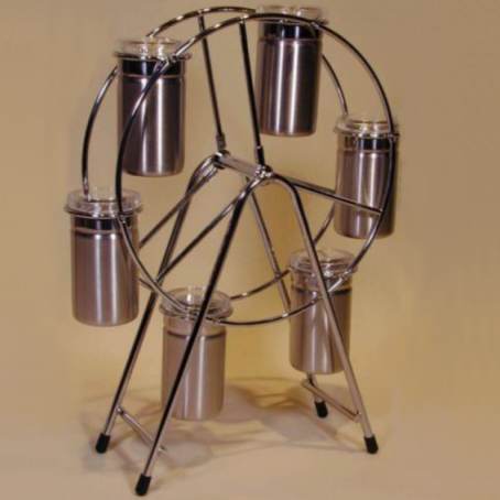 PATENTED REVOLVING RACK FOR FRANGRANCE, W/6PCS JAR (ЗАПАТЕНТОВАННЫЙ ОБОРОТНЫЙ стойка для FRANGRANCE, W/6PCS JAR)