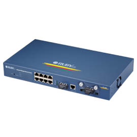 8 ports 10/100M TP + 1G dual TP/Fiber media + 1 module slot Managed Switch (8 портов 10/100M TP + 1G Dual TP / Fiber Media + 1 слотом модуля управляемый коммутатор)