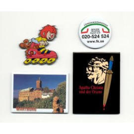 Magnetic sticker, magnetic plaster, magnetic decoration, lapel pin