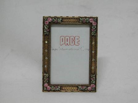 Pewter Hand Painted Photo Frame (Étain peint à la main Photo Frame)