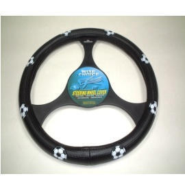 SOCCER BALL STEERING WHEEL COVER (SOCCER BALL STEERING WHEEL COVER)