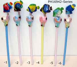 Stylish Souvenirs Pencil with wooden tropical fish design (Stylish Souvenirs Pencil with wooden tropical fish design)