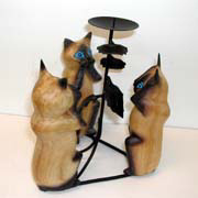 Candle Holder with wood carving decoration (Свечи Держатель с резьбой по дереву украшение)