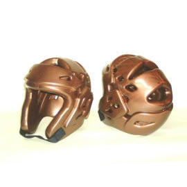 Dipped foam two layers head guard in metallic copper color (Dipped foam two layers head guard in metallic copper color)