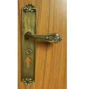 solid brass lever handle with plat set (laiton massif poignée levier avec Set Plat)