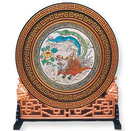 GLASS PAINTING ROUND SCREEN (GLASS PAINTING ROUND SCREEN)