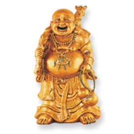 FIBERGLASS LUCKY BUDDHA (Fiberglas-LUCKY BUDDHA)