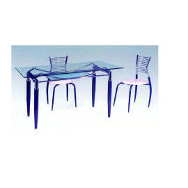 Metal dining chair and table (Metal dining chair and table)