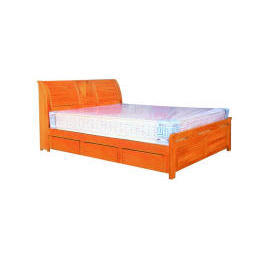 Wooden bed (Lit en bois)