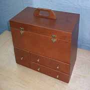 Wood cosmetic organizer box (Wood cosmetic organizer box)