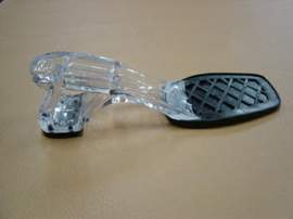 TRANSPARENT PLATFORM FOR LADY`S SHOES