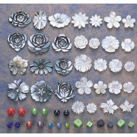 GLASS BEADS WITH RHINESTONE (PERLES DE VERRE AVEC RHINESTONE)