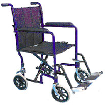 CHROME PLATED STAND STEEL WHEELCHAIR (STAND D`ACIER CHROME EN FAUTEUIL ROULANT)