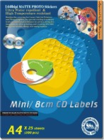 Matte 8-cm CDR Label (Matte de 8 cm CDR Label)