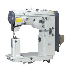 Post bed zig zag industrial sewing machine