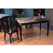 MARBLE DINING TABLE WITH CHAIR (MARBLE DINING TABLE WITH CHAIR)