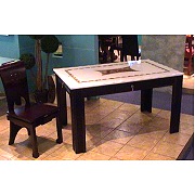 MARBLE DINING TABLE WITH CHAIR (MARBLE DINING TABLE WITH CHAIR)