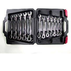 12PCS COMBINATION GEAR WRENCH SET