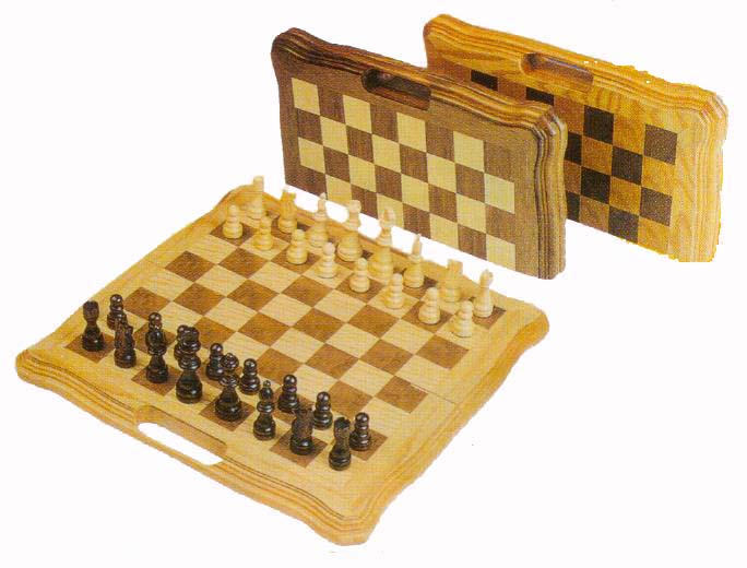 3-in-1 wooden game set