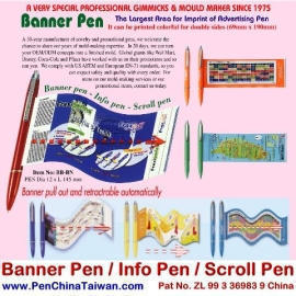 Banner-Flag-Info-Scroll Pen,Promotional Advertising Pen,Gifts Item,www.PenChinaT
