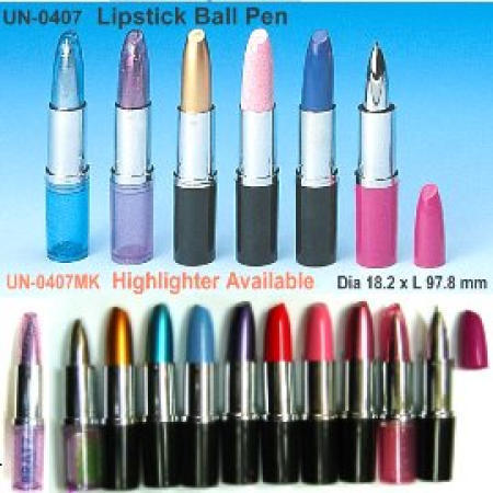 Lipstick Bll Point Pen & Highlighter,Novelty Pen, Character Pen,Promotional Adve (Lipstick Bll Point Pen & Highlighter,Novelty Pen, Character Pen,Promotional Adve)