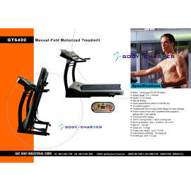 Manual-Fold Motorized Treadmill