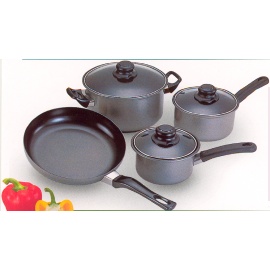 7Pcs Carbon Steel Cookware set (7tlg Carbon Steel Topfset)