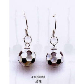 soccer earring (Fußball-Ohrringe)