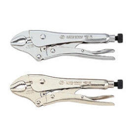 LOCKING PLIERS WITH CURVED JAW 7``(178MM) NICKLE (Pince-étau avec une façade courbée JAW 7``(178mm) NICKLE)