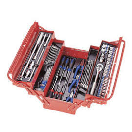 62PC 3 SECTION FOLD UP TYPE TOOL CHEST SET