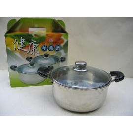 Delicacy pot , stainless kitchenware (Délicatesse pot, ustensiles de cuisine inox)