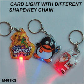 CARD LIGHT WITH DIFFERENT SHAPE/KEY CHAIN