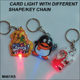 CARD LIGHT WITH DIFFERENT SHAPE/KEY CHAIN (CARD Licht mit verschiedenen SHAPE / KEY CHAIN)