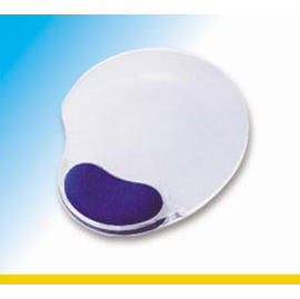 Transparent Gel Premiere Mouse Pad with Cloth Surface Wrist Rest/Transparent Gel