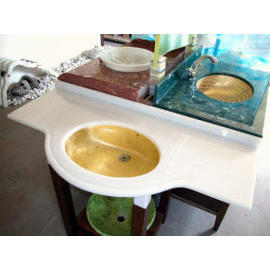 Artificial Marble Washstand (Lavabo en marbre artificiel)