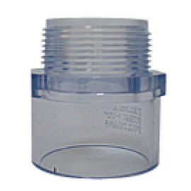 SCH40 Clear PVC Male Adapter (SCH40 Clear PVC Male Adapter)