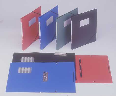 LEVER CLIP FILE,A4 WITH NAME CARD POCKET & ELASTIC BAND (LEVIER DE CLIP FILE, A4 AVEC NOM DE CARTES DE POCHE & BANDE ELASTIQUE)